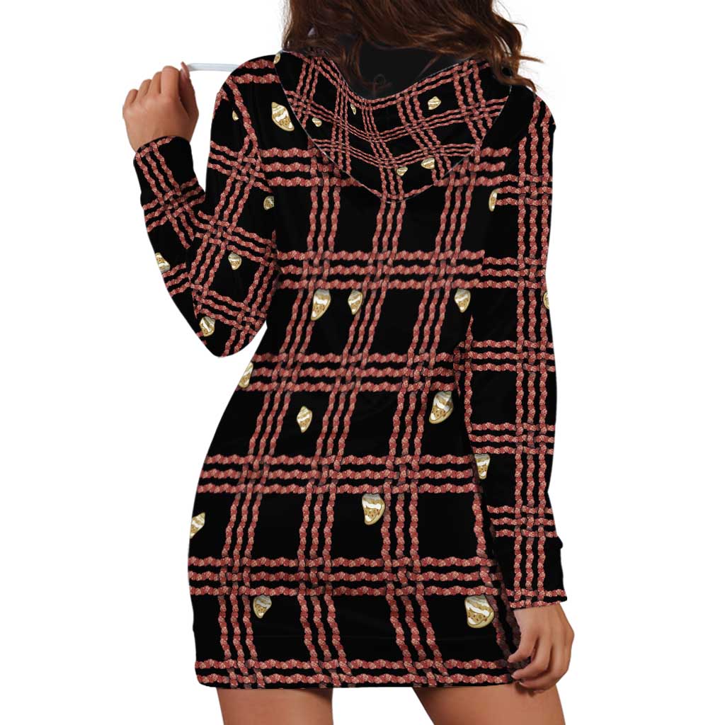 Hawaii Palaka Kahelelani Shell Lei Costume Hoodie Dress Plaid Patterns