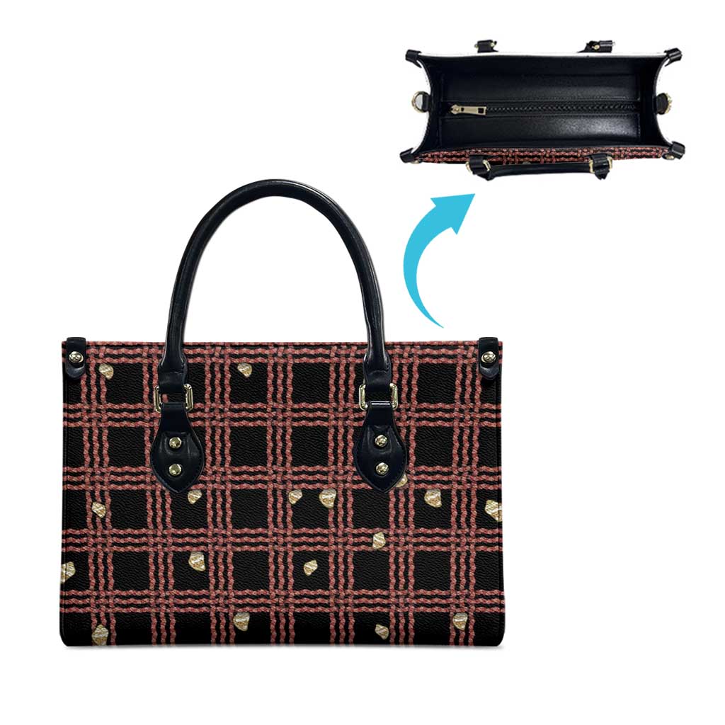 Hawaii Palaka Kahelelani Shell Lei Costume Leather Bag Plaid Patterns DT05 - Polynesian Pride
