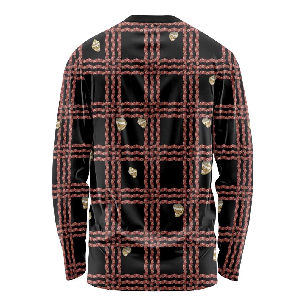 Hawaii Palaka Kahelelani Shell Lei Costume Long Sleeve Shirt Plaid Patterns