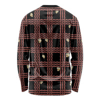 Hawaii Palaka Kahelelani Shell Lei Costume Long Sleeve Shirt Plaid Patterns