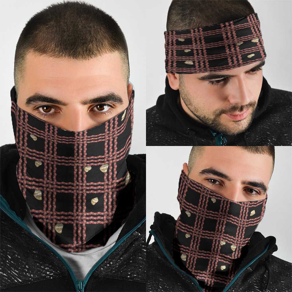 Hawaii Palaka Kahelelani Shell Lei Costume Neck Gaiter Plaid Patterns