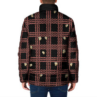 Hawaii Palaka Kahelelani Shell Lei Costume Padded Jacket Plaid Patterns