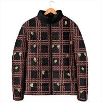 Hawaii Palaka Kahelelani Shell Lei Costume Padded Jacket Plaid Patterns