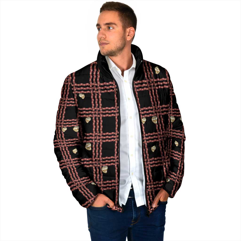 Hawaii Palaka Kahelelani Shell Lei Costume Padded Jacket Plaid Patterns