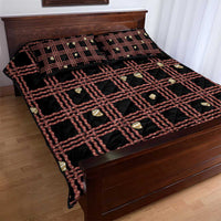 Hawaii Palaka Kahelelani Shell Lei Costume Quilt Bed Set Plaid Patterns DT05 - Polynesian Pride