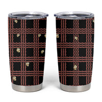 Hawaii Palaka Kahelelani Shell Lei Costume Tumbler Cup Plaid Patterns