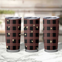 Hawaii Palaka Kahelelani Shell Lei Costume Tumbler Cup Plaid Patterns
