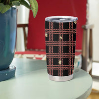 Hawaii Palaka Kahelelani Shell Lei Costume Tumbler Cup Plaid Patterns