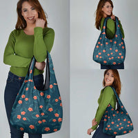 Hawaii Monstera Grocery Bag Hibiscus Flowers Simple Style DT05 - Polynesian Pride