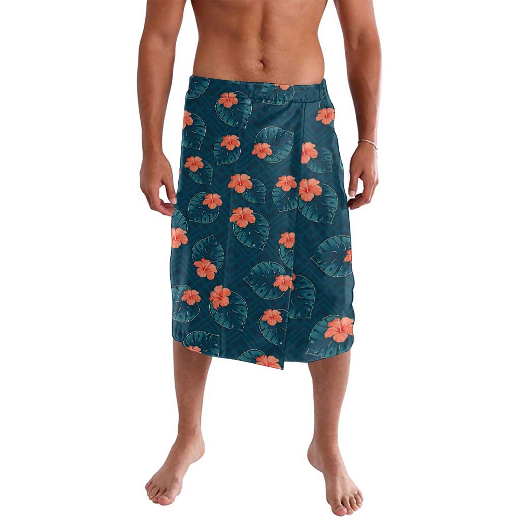 Hawaii Monstera Lavalava Hibiscus Flowers Simple Style - Polynesian Pride