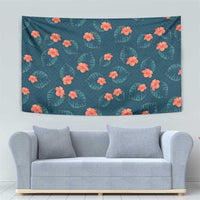 Hawaii Monstera Tapestry Hibiscus Flowers Simple Style DT05 - Polynesian Pride