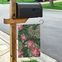 Hawaii Garden Flag Green Polynesian Monstera Patterns - Polynesian Pride