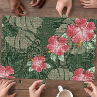 Hawaii Puzzle Green Polynesian Monstera Patterns DT05 - Polynesian Pride