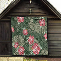 Hawaii Quilt Green Polynesian Monstera Patterns - Polynesian Pride