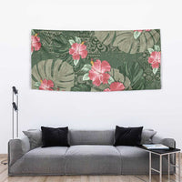 Hawaii Tapestry Green Polynesian Monstera Patterns DT05 - Polynesian Pride