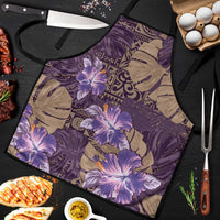 Hawaii Apron Purple Polynesian Monstera Patterns - Polynesian Pride