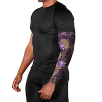 Hawaii Arm Sleeves Purple Polynesian Monstera Patterns - Polynesian Pride