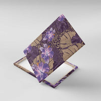 Hawaii Canvas Wall Art Purple Polynesian Monstera Patterns - Polynesian Pride