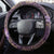 Hawaii Steering Wheel Cover Purple Polynesian Monstera Patterns - Polynesian Pride
