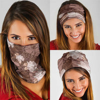Hawaii Neck Gaiter Brown Polynesian Monstera Patterns DT05