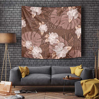 Hawaii Tapestry Brown Polynesian Monstera Patterns DT05 Brown - Polynesian Pride