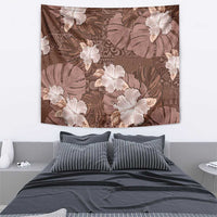 Hawaii Tapestry Brown Polynesian Monstera Patterns DT05 - Polynesian Pride