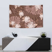 Hawaii Tapestry Brown Polynesian Monstera Patterns DT05 - Polynesian Pride