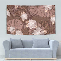 Hawaii Tapestry Brown Polynesian Monstera Patterns DT05 - Polynesian Pride