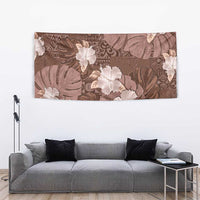 Hawaii Tapestry Brown Polynesian Monstera Patterns DT05 - Polynesian Pride