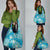 Hawaii Grocery Bag Teal Polynesian Monstera Patterns - Polynesian Pride