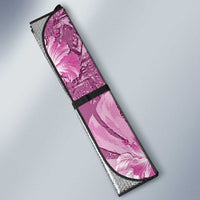 Hawaii Auto Sun Shade Magenta Polynesian Monstera Patterns - Polynesian Pride