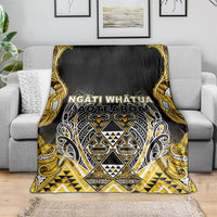 Aotearoa Ngati Whatua Blanket Maori Tribal Gold Paua Shell Pattern DT05 - Polynesian Pride