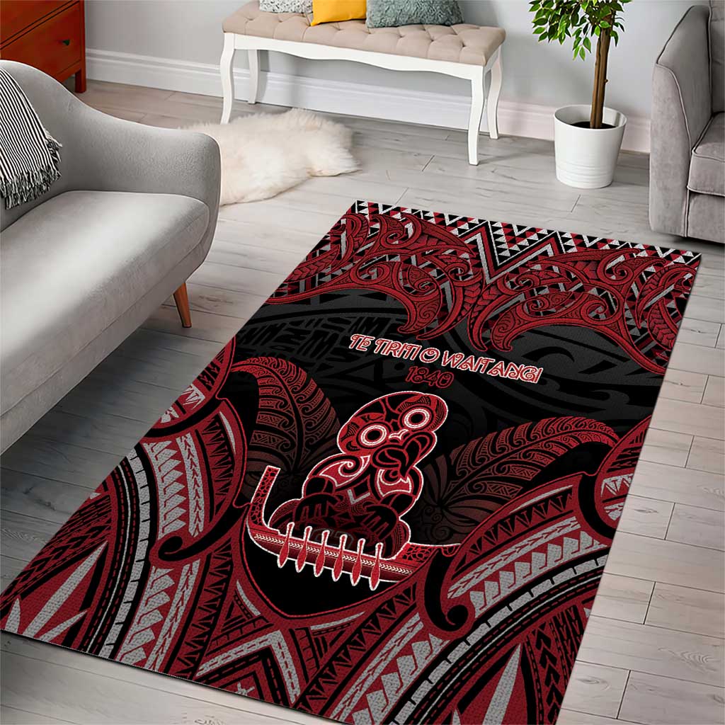 New Zealand Waitangi Day Area Rug Te Tiriti O Waitangi 1840 DT05 - Polynesian Pride