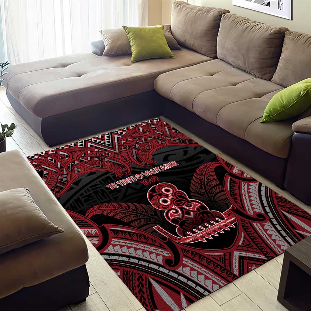 New Zealand Waitangi Day Area Rug Te Tiriti O Waitangi 1840 DT05 - Polynesian Pride
