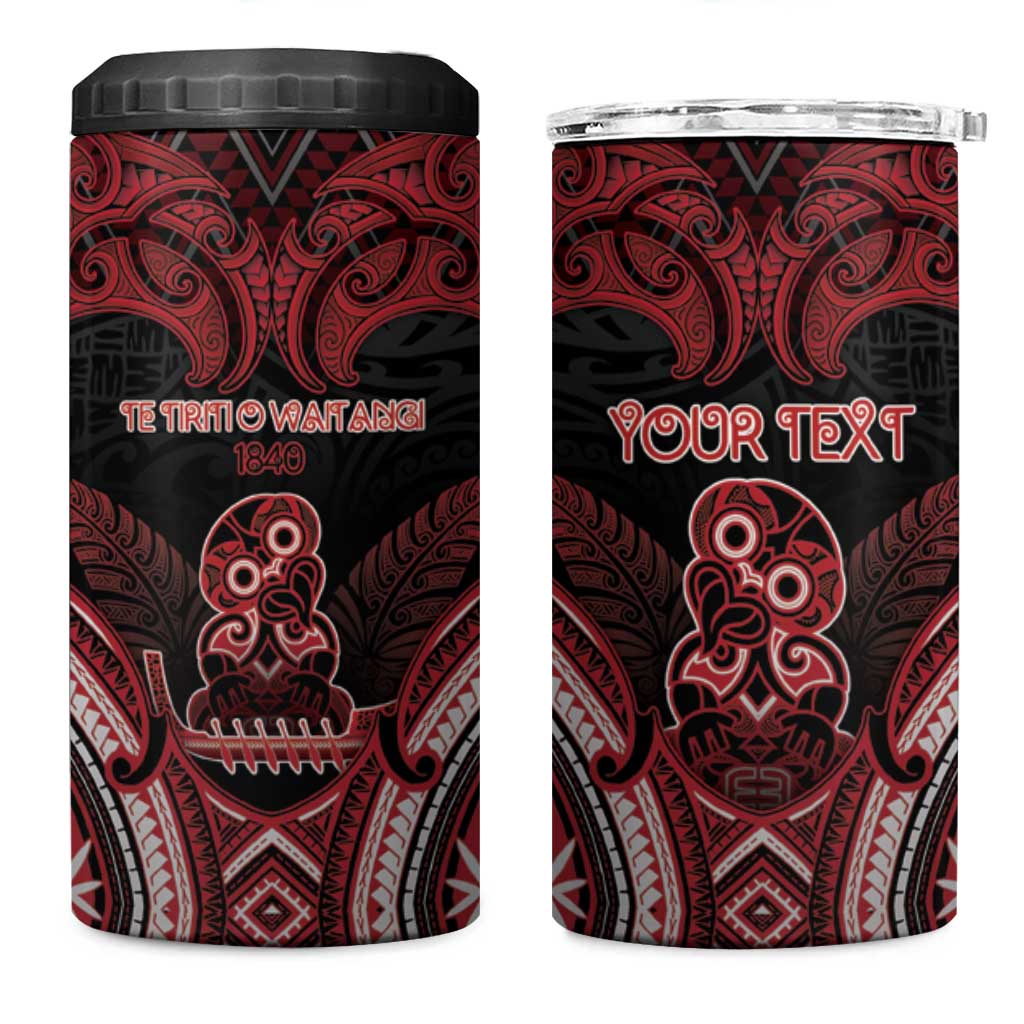 Personalised New Zealand Waitangi Day 4 in 1 Can Cooler Tumbler Te Tiriti O Waitangi 1840 - Polynesian Pride