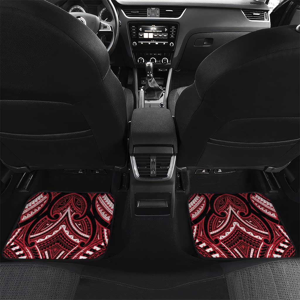 Personalised New Zealand Waitangi Day Car Mats Te Tiriti O Waitangi 1840 DT05 Set 2pcs - Back Black - Polynesian Pride
