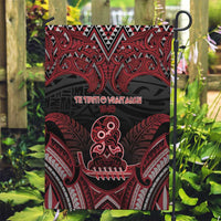 New Zealand Waitangi Day Garden Flag Te Tiriti O Waitangi 1840 DT05 Garden Flag Black - Polynesian Pride