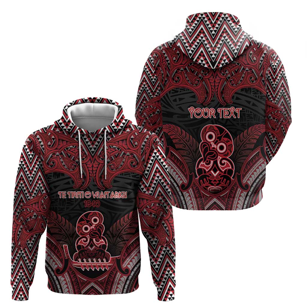 Personalised New Zealand Waitangi Day Hoodie Te Tiriti O Waitangi 1840 DT05 - Polynesian Pride