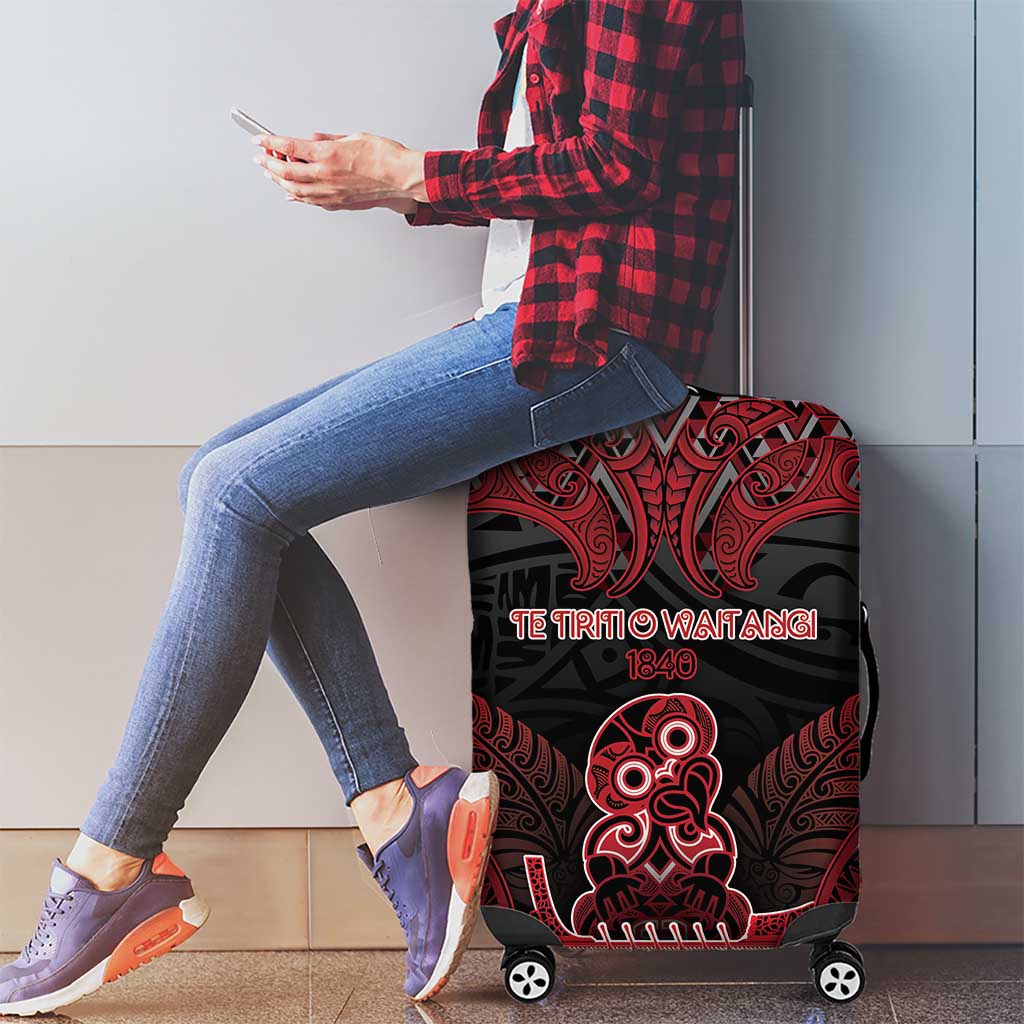 New Zealand Waitangi Day Luggage Cover Te Tiriti O Waitangi 1840 DT05 - Polynesian Pride