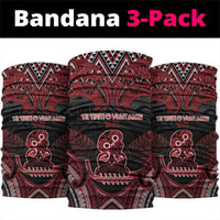 New Zealand Waitangi Day Neck Gaiter Te Tiriti O Waitangi 1840 DT05 package One Size: 25*50cm Black - Polynesian Pride