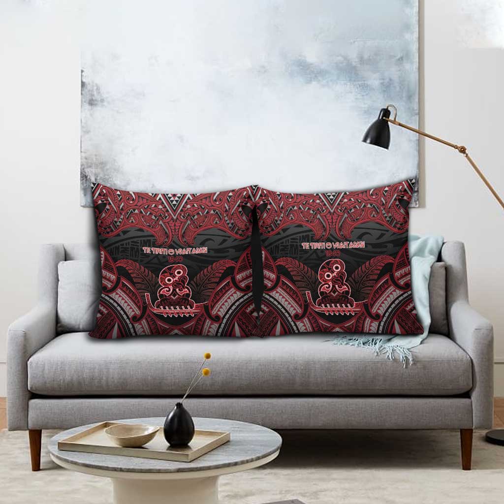 New Zealand Waitangi Day Pillow Cover Te Tiriti O Waitangi 1840 DT05 - Polynesian Pride