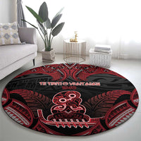 New Zealand Waitangi Day Round Carpet Te Tiriti O Waitangi 1840 DT05 - Polynesian Pride