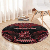 New Zealand Waitangi Day Round Carpet Te Tiriti O Waitangi 1840 DT05 - Polynesian Pride