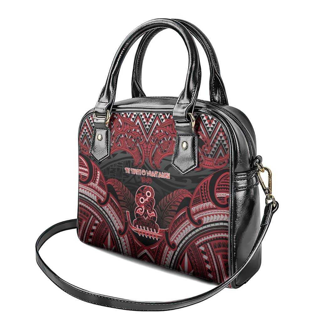 New Zealand Waitangi Day Shoulder Handbag Te Tiriti O Waitangi 1840 DT05 - Polynesian Pride