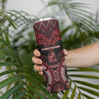 Personalised New Zealand Waitangi Day Skinny Tumbler Te Tiriti O Waitangi 1840 DT05 - Polynesian Pride