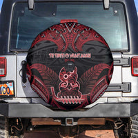 New Zealand Waitangi Day Spare Tire Cover Te Tiriti O Waitangi 1840 DT05 Black - Polynesian Pride