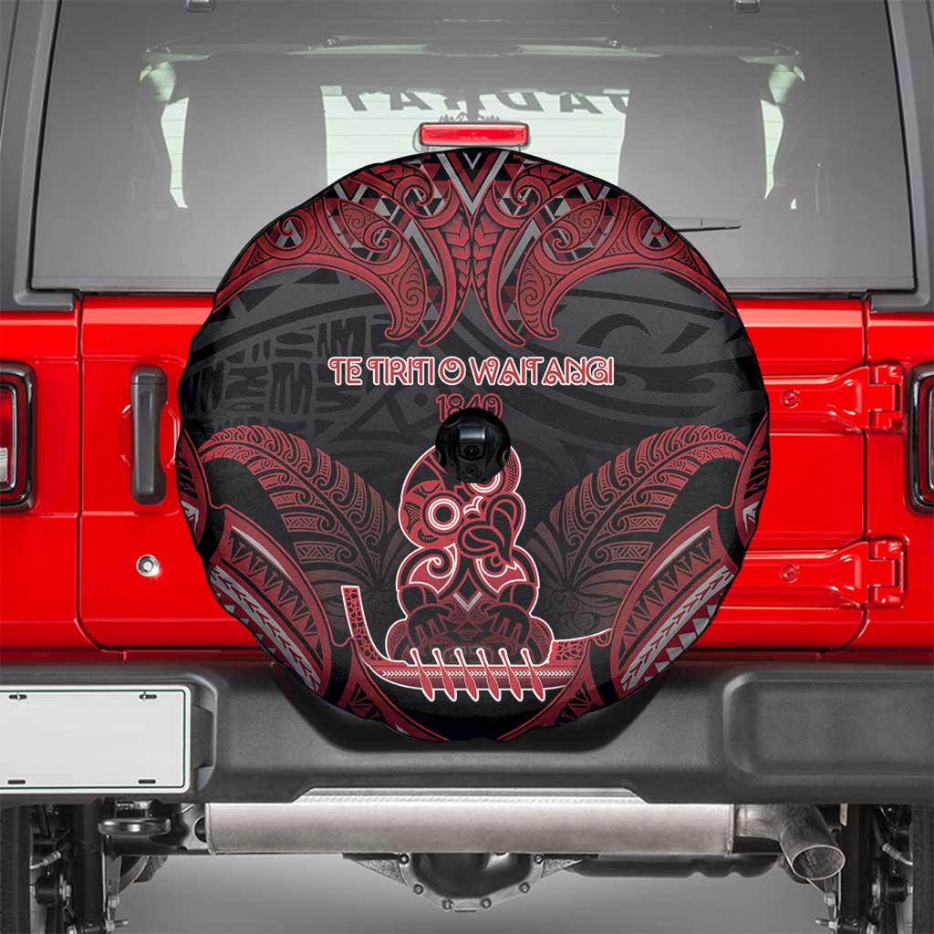 New Zealand Waitangi Day Spare Tire Cover Te Tiriti O Waitangi 1840 DT05 - Polynesian Pride