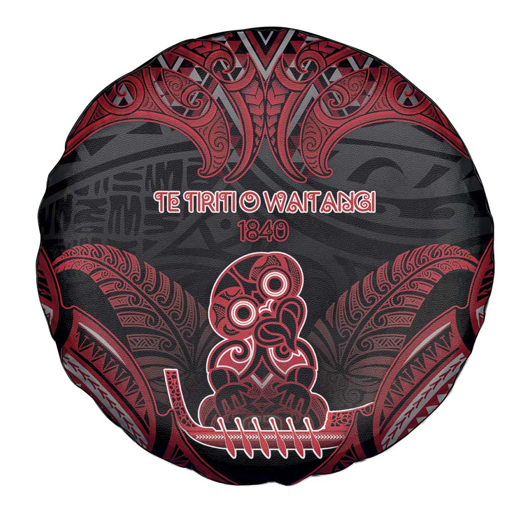 New Zealand Waitangi Day Spare Tire Cover Te Tiriti O Waitangi 1840 DT05 - Polynesian Pride