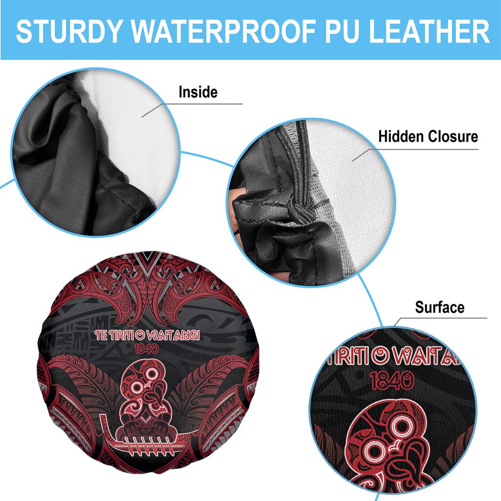 New Zealand Waitangi Day Spare Tire Cover Te Tiriti O Waitangi 1840 DT05 - Polynesian Pride