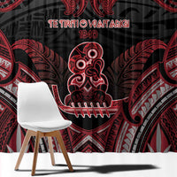 New Zealand Waitangi Day Window Curtain Te Tiriti O Waitangi 1840 DT05 - Polynesian Pride